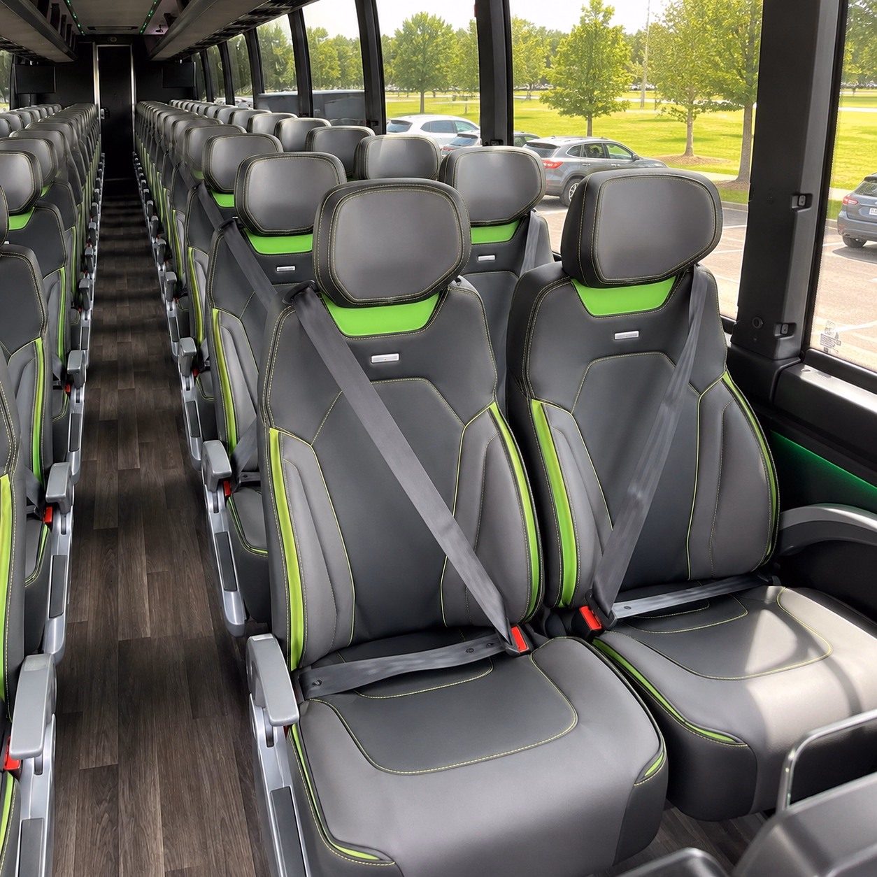 washington sporting event transportation onboard seating
